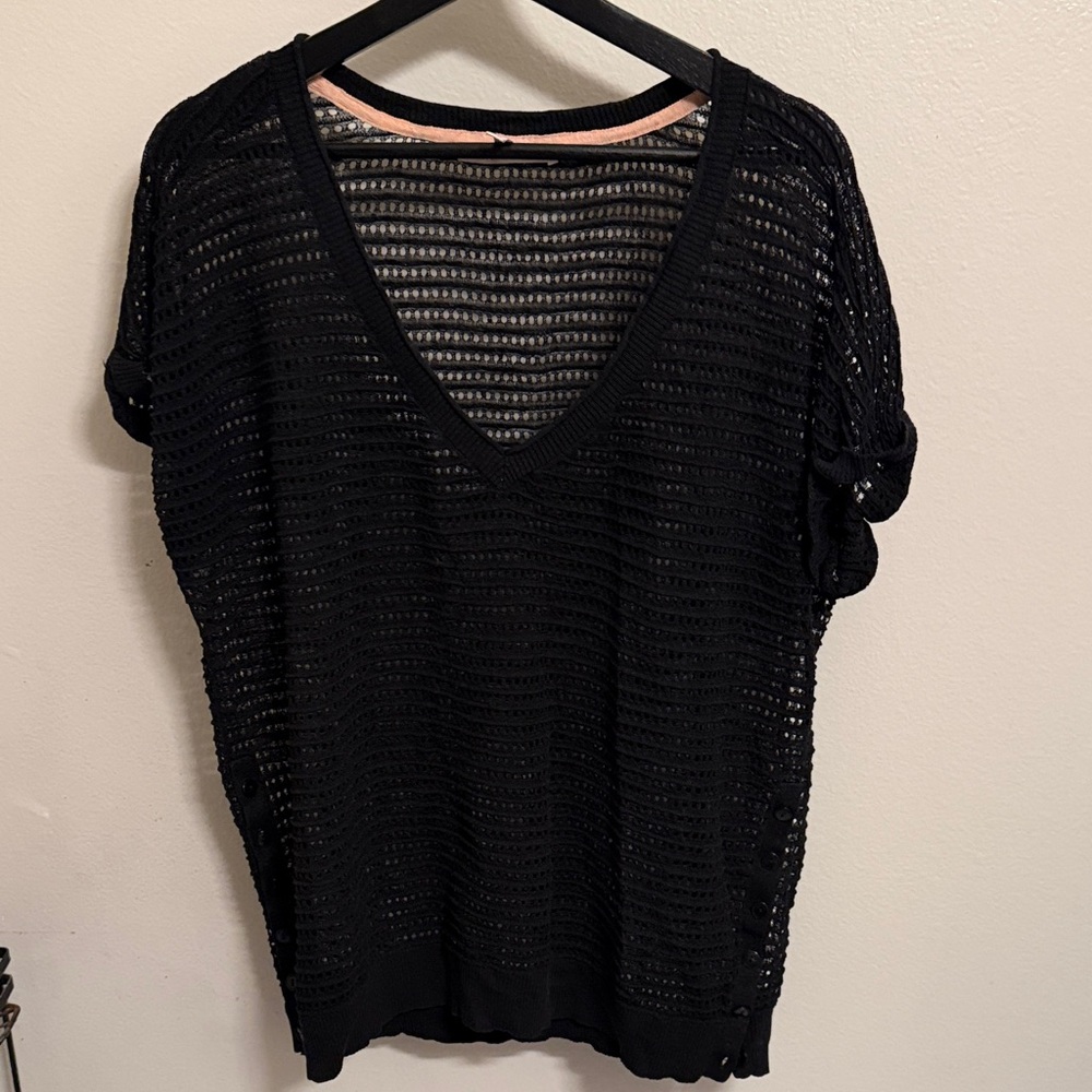 Victoria's Secret Black Knit Swim Coverup